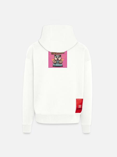 Teddy Bear Gierczak Funny Retro Theme - Zip Hoodie - made by SPREAD - OFF WHITE