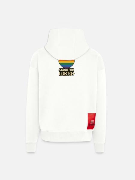 Pride Heart LGBT Support Design - Zip Hoodie - made by SPREAD - OFF WHITE
