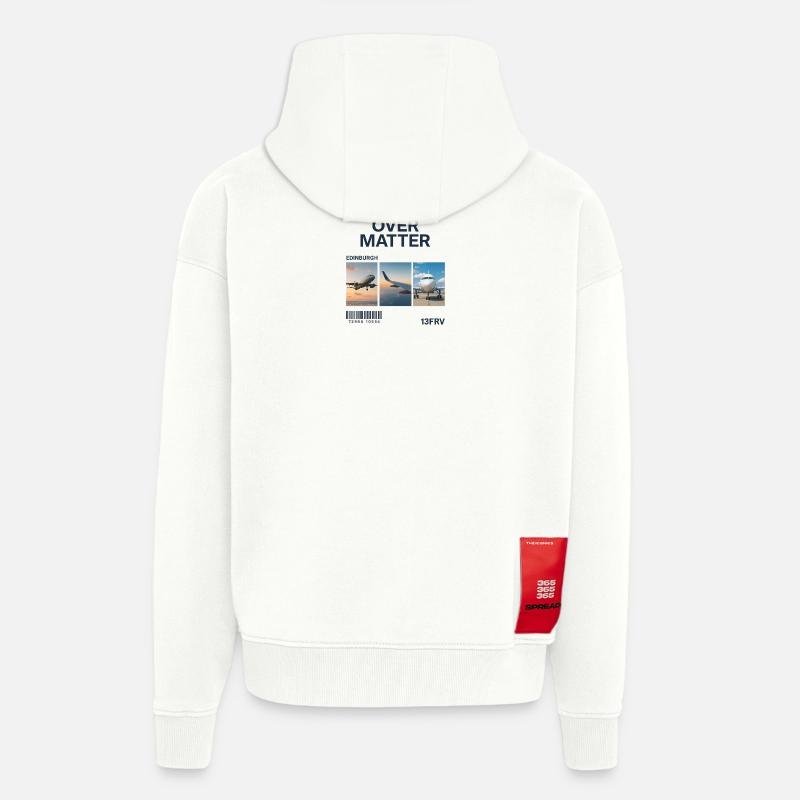 Mind Over Matter: Edinburgh Triptychon - Zip Hoodie - made by SPREAD - OFF WHITE