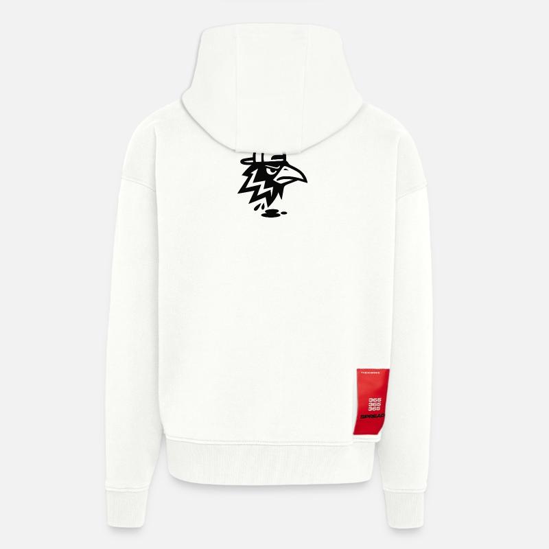 A9CF2DB2-6152-4C26-82F6-87A4A07A00F9 - Veste à capuche bio épaisse oversize fabriqué en UE - OFF WHITE