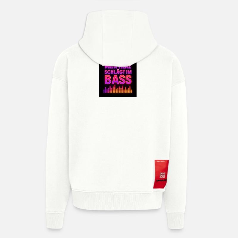 CA99D663-EC7C-4B5D-9703-3C60FD74DC17 - Zip Hoodie - made by SPREAD - OFF WHITE