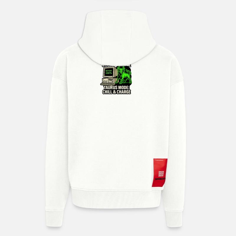 System Stable Taurus Mode Chill & Charge - Zip Hoodie - made by SPREAD - OFF WHITE