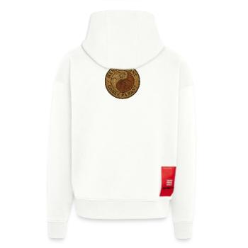 Healing Hand - Zip Hoodie - made by SPREAD - OFF WHITE - Back