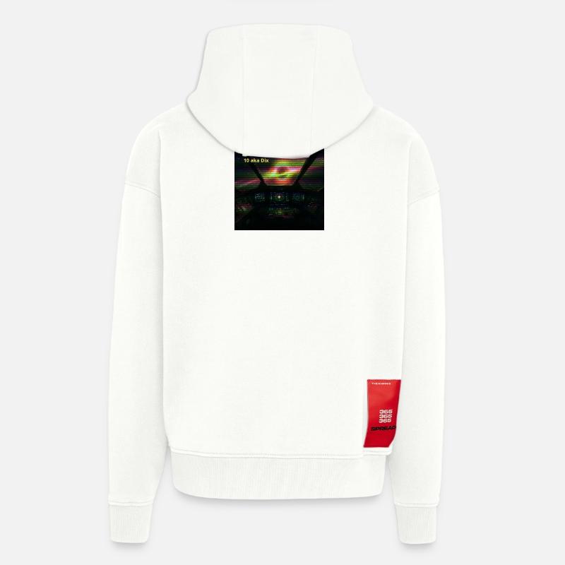 Nebula-Cockpit-Interferenz - Zip Hoodie - made by SPREAD - OFF WHITE