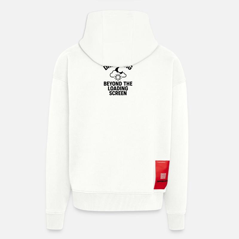 Dreaming Beyond Loading Screen - Zip Hoodie - made by SPREAD - OFF WHITE