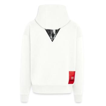 Urban Noir Alley Path - Zip Hoodie - made by SPREAD - OFF WHITE - Back