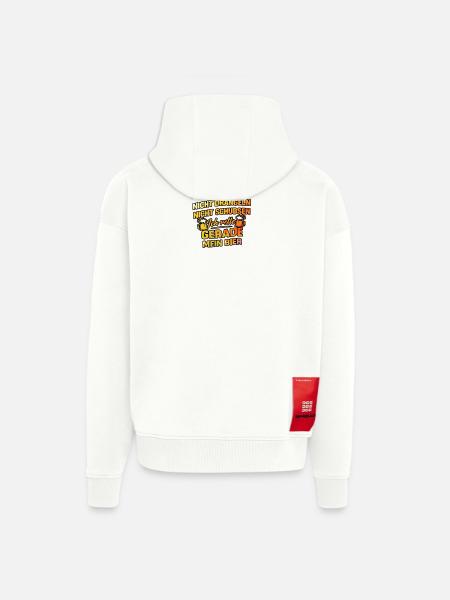 Rette mein bier - Zip Hoodie - made by SPREAD - OFF WHITE