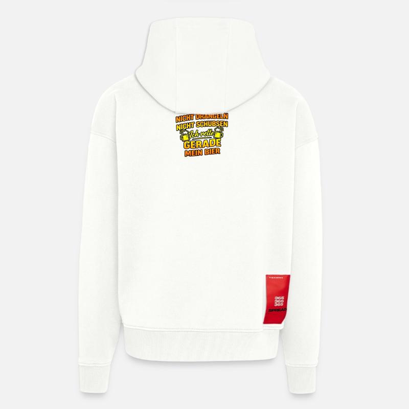 Bier retten - Zip Hoodie - made by SPREAD - OFF WHITE