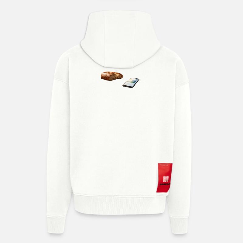 Bread - Zip Hoodie - made by SPREAD - OFF WHITE
