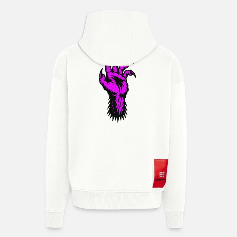 Werwolf Hand - Zip Hoodie - made by SPREAD - OFF WHITE