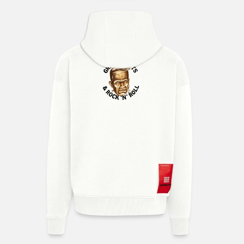 Gomina, Eingeweide & Rock... - Zip Hoodie - made by SPREAD - OFF WHITE