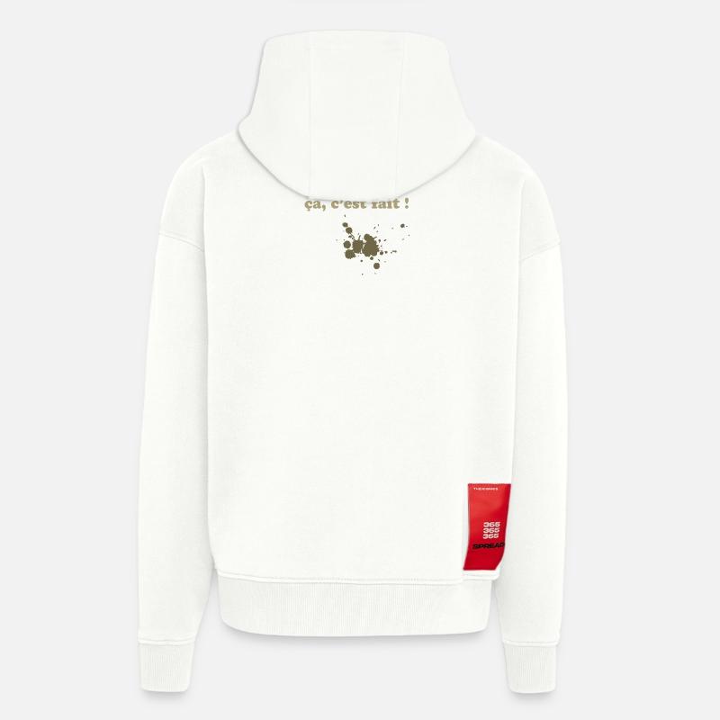 braune Flecken - Zip Hoodie - made by SPREAD - OFF WHITE