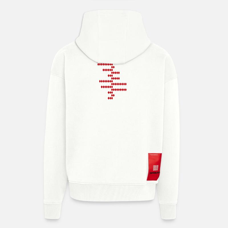 PI - Sei irrational - Zip Hoodie - made by SPREAD - OFF WHITE