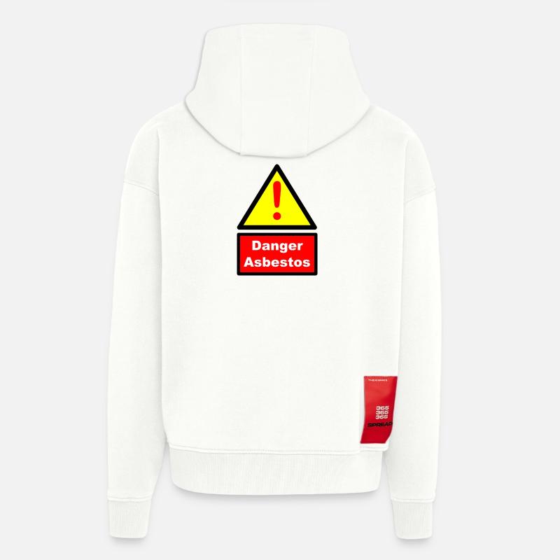 Asbest! Geschenkidee Geschenk - Zip Hoodie - made by SPREAD - OFF WHITE