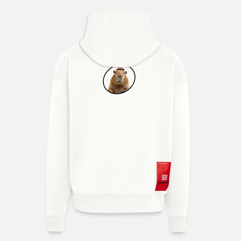 Cabybara - Zip Hoodie - made by SPREAD - OFF WHITE