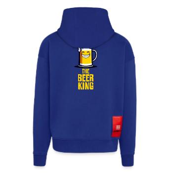 The Beer King - Zip Hoodie - made by SPREAD - Iconic Blue - Back