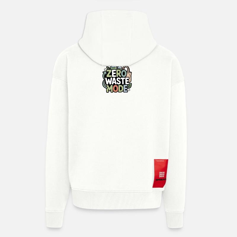 zero-waste-mode - Zip Hoodie - made by SPREAD - OFF WHITE