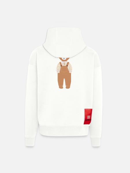 Teddy - Zip Hoodie - made by SPREAD - OFF WHITE