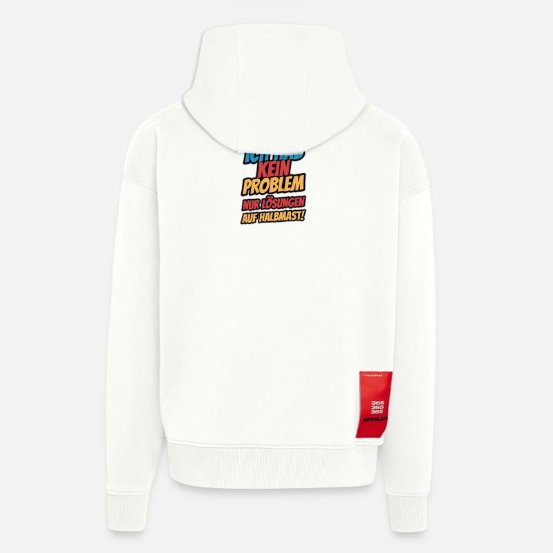 Ich hab kein Problem - Zip Hoodie - made by SPREAD - OFF WHITE