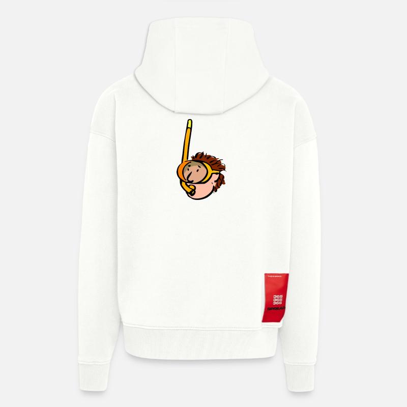 Schnorchler. Geschenkidee - Zip Hoodie - made by SPREAD - OFF WHITE