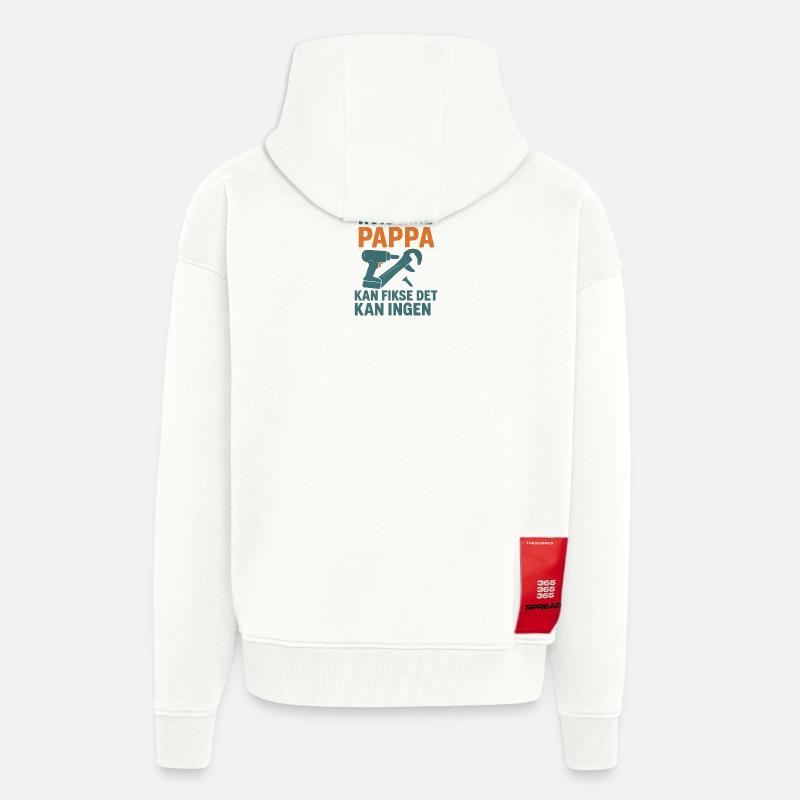 Memory Design with Tools Motif - Zip Hoodie - made by SPREAD - OFF WHITE