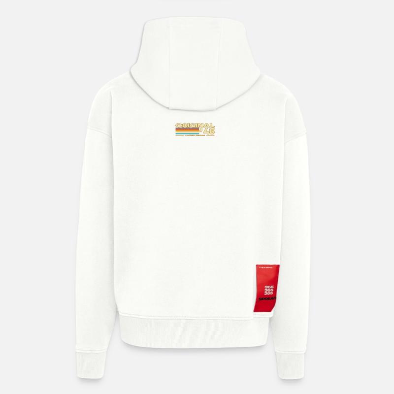Originale 46 Pastellstreifen - Zip Hoodie - made by SPREAD - OFF WHITE