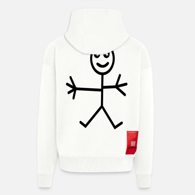 comic - Zip Hoodie - made by SPREAD - OFF WHITE