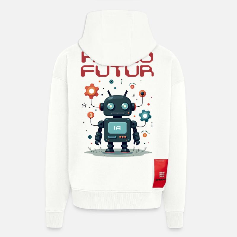 Hallo Future Character von Helfspawn - Zip Hoodie - made by SPREAD - OFF WHITE