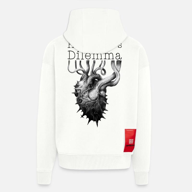 Igel-Dilemma - Zip Hoodie - made by SPREAD - OFF WHITE