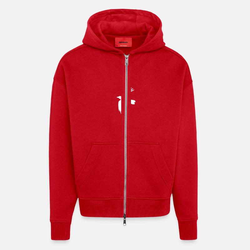 Rabe - Zip Hoodie - made by SPREAD - Rot