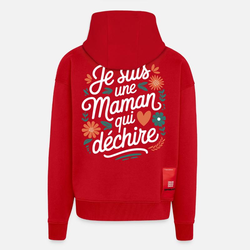 Ich bin eine Killer-Mutter - Zip Hoodie - made by SPREAD - Rot