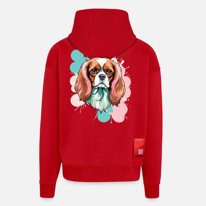 Cavalier King Charles Spaniel arbexplosion - Zip Hoodie - made by SPREAD - Rot