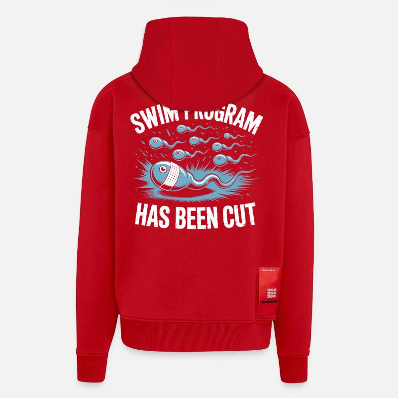 Schwimmprogramm wurde beendet - Zip Hoodie - made by SPREAD - Rot