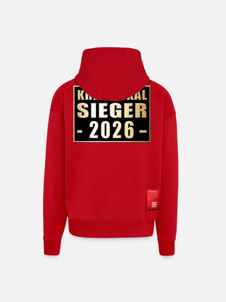 District Cup Winner 2026 - Zip Hoodie - made by SPREAD - red