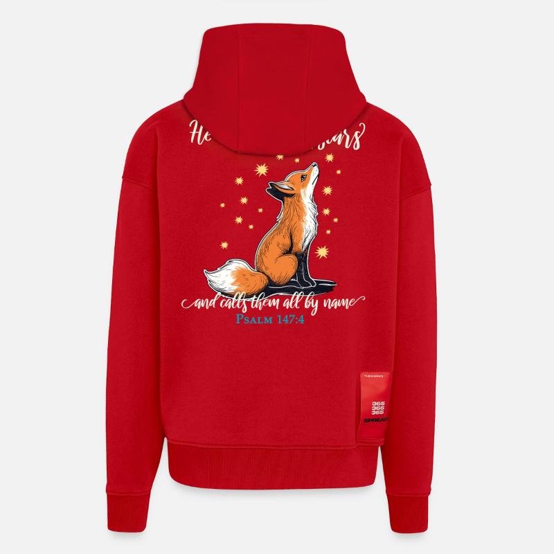 Fuchs Christlich - Zip Hoodie - made by SPREAD - Rot