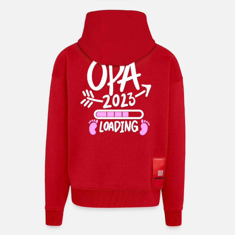Opa 2023 loading - Zip Hoodie - made by SPREAD - Rot
