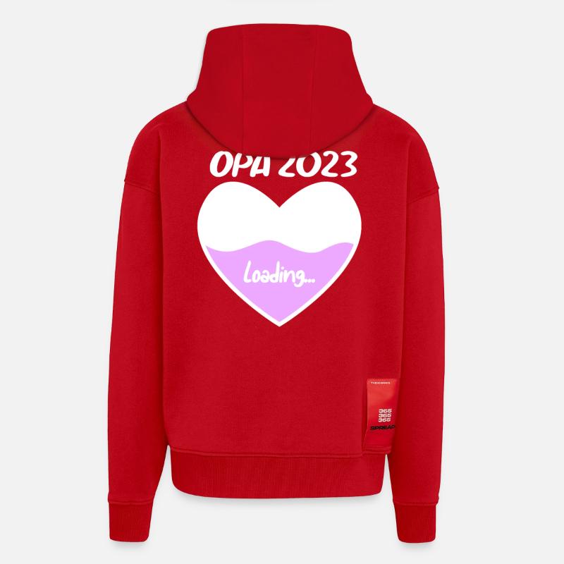 Opa 2023 loading - Zip Hoodie - made by SPREAD - Rot