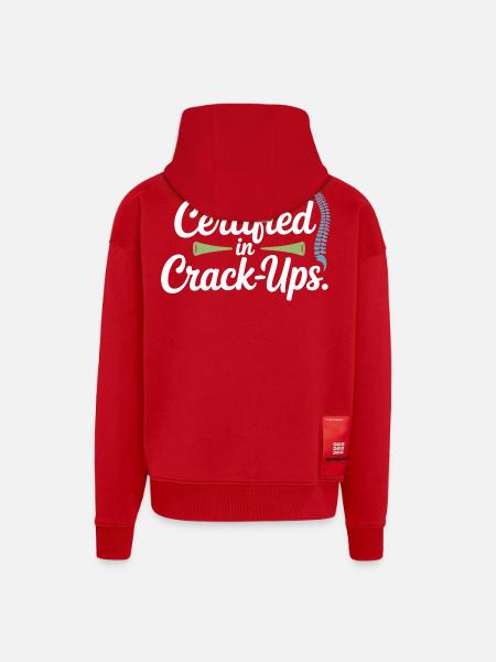 Licensed DC Clinical Vertebral Integrity  - Zip Hoodie - made by SPREAD - red