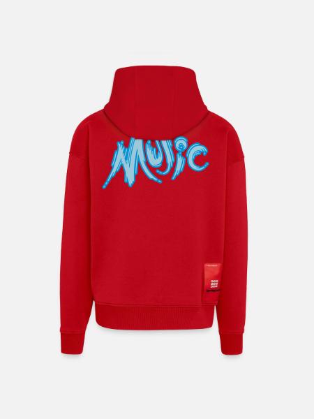 Music - Zip Hoodie - made by SPREAD - Rot