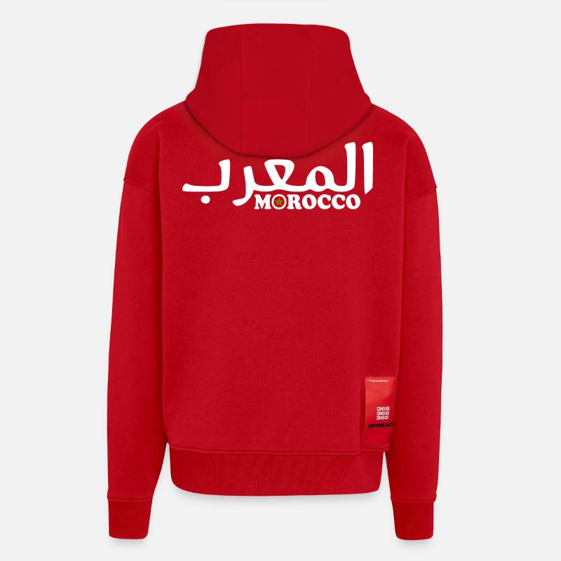 Marokko - Zip Hoodie - made by SPREAD - Rot