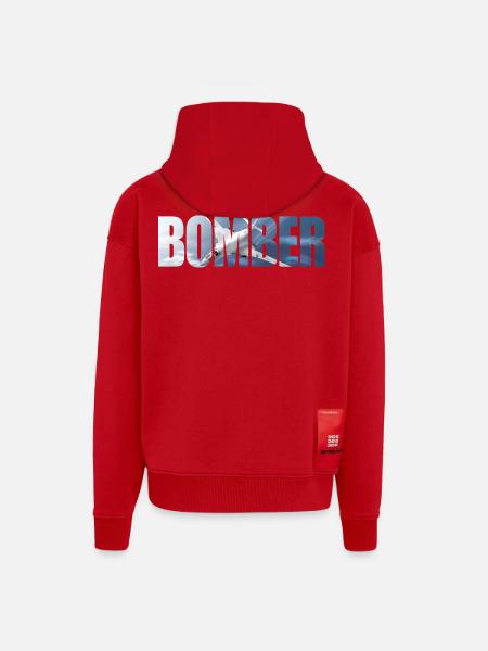 Bomber Tu-160 - Zip Hoodie - made by SPREAD - red