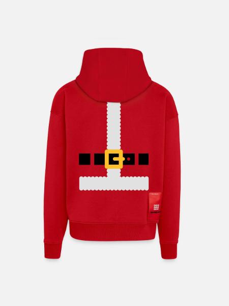 Weihnachtsmann Kostuum - Zip Hoodie - made by SPREAD - Rot