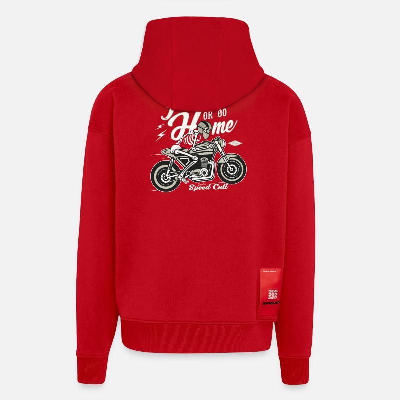 Go Fast Or Go Home - Zip Hoodie - made by SPREAD - red