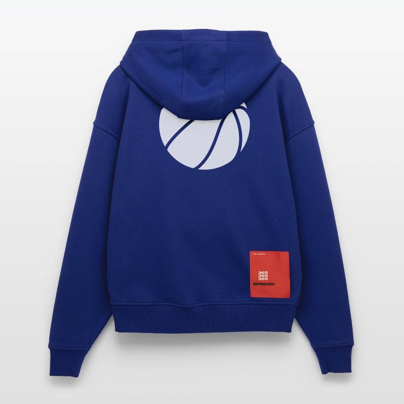 Basketball logo white Zip Hoodie - made by SPREAD