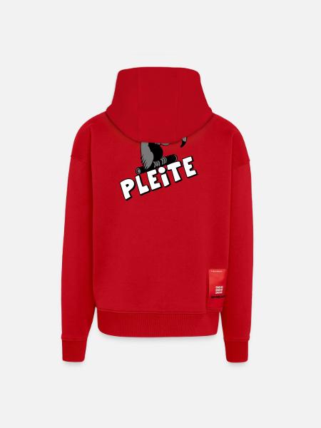 Plesiosaur Pleite Cartoon - Zip Hoodie - made by SPREAD - Rot