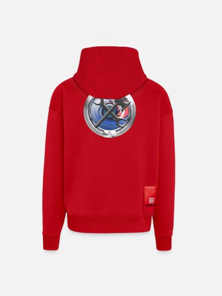 Craft Heating Water Sanitary Emblem - Zip Hoodie - made by SPREAD - red