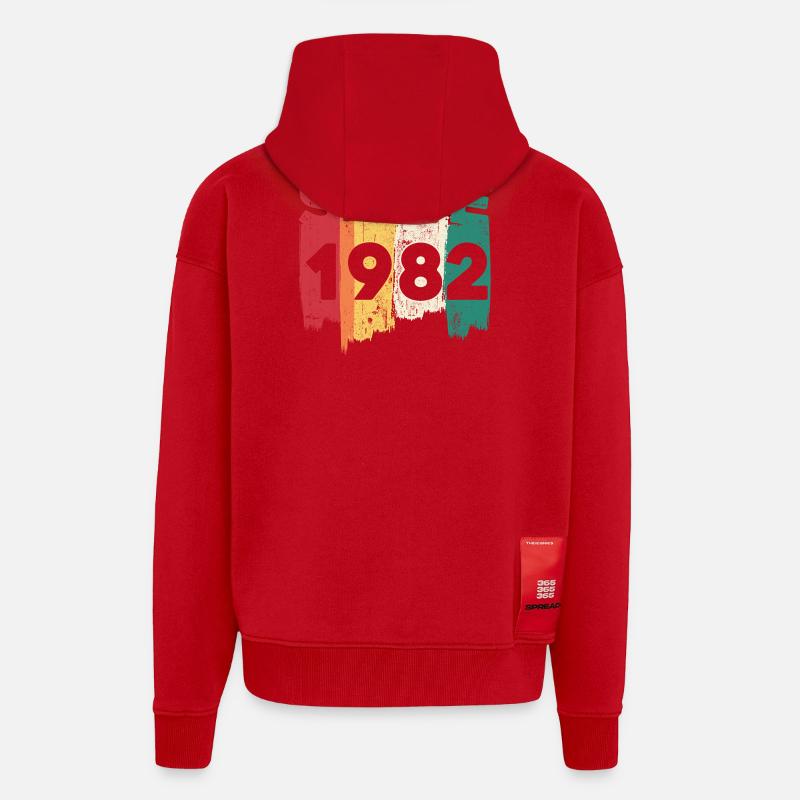 Seit 1982 Rainbow Brush - Zip Hoodie - made by SPREAD - Rot