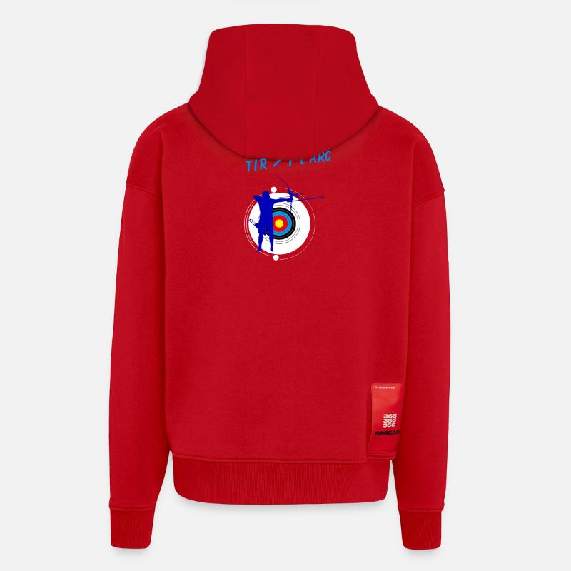 Bogenschießen - Zip Hoodie - made by SPREAD - Rot