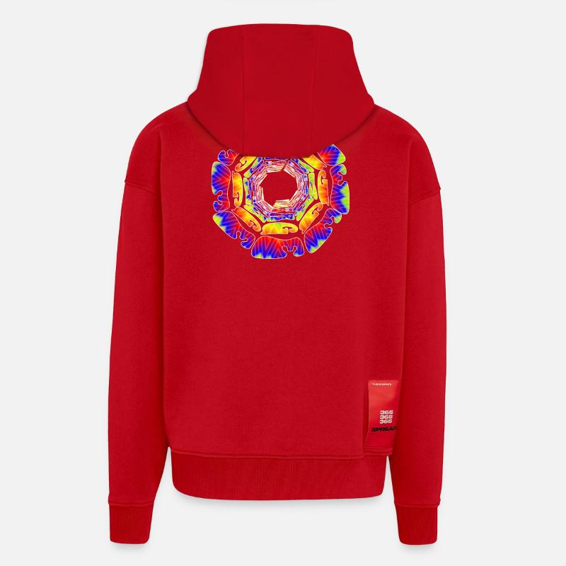 WEINLESE - Zip Hoodie - made by SPREAD - Rot