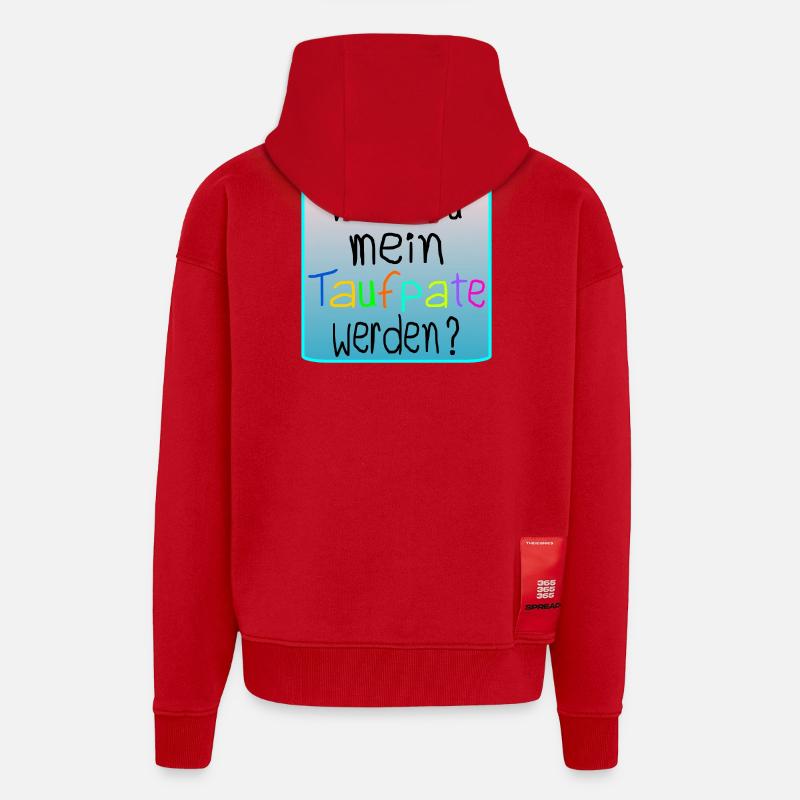 BABY TAUFE - TAUFPATE WERDEN - Zip Hoodie - made by SPREAD - Rot